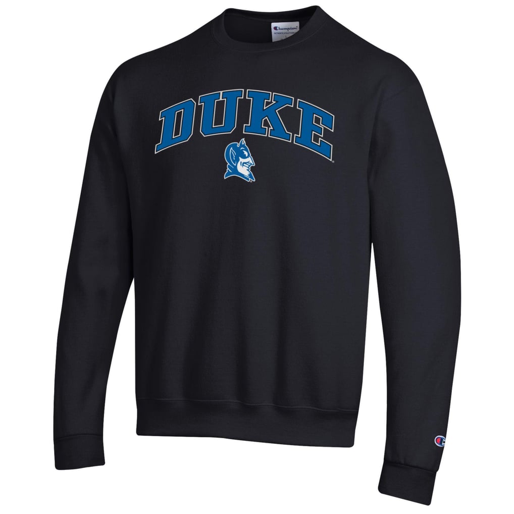  Duke Blue Devils Champion Arch Over Logo Pullover Sweatshirt - Black